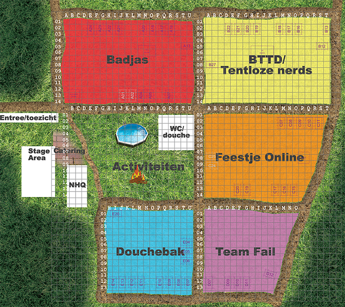 CampZone Rasterkaart